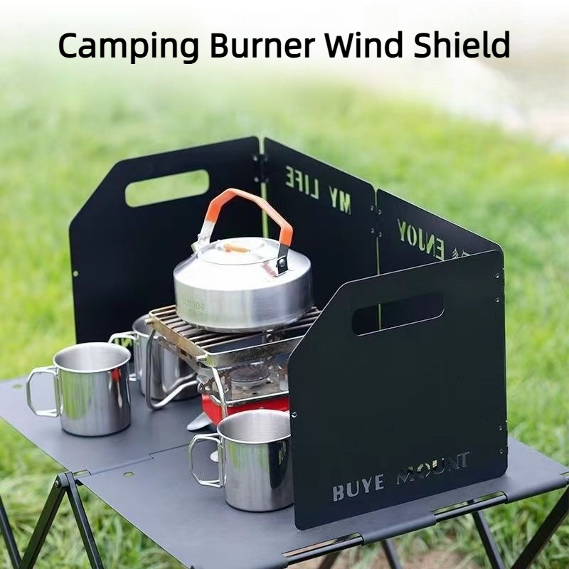 Camping Hiking Cooking - Para-vento para Fogão de Camping, Tela
