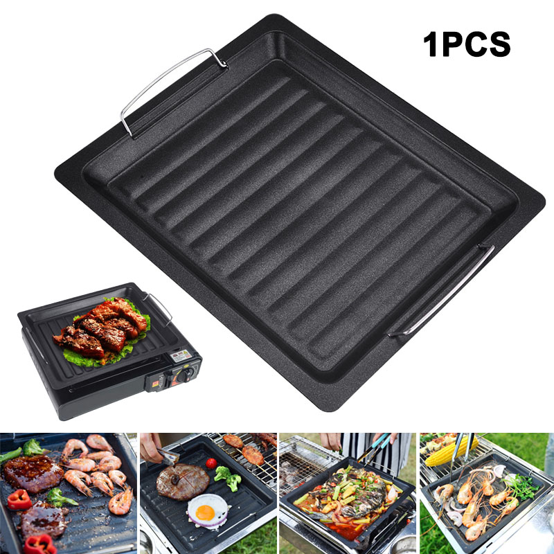 Camping Hiking Cooking - Panela de Grelhar Quadrada Grossa para