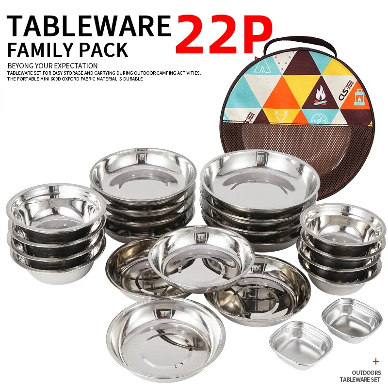 Camping Cooking Dining Set - Conjunto de Pratos Portáteis CLS para