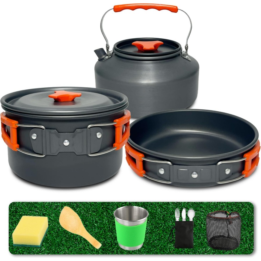 Camping Hiking Cooking - Conjunto de Utensílios de Cozinha para