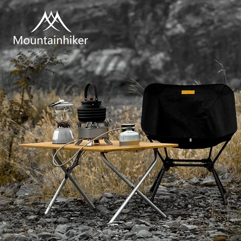 Camping Cooking Table - Mesa Dobrável de Bambu MOUNTAINHIKER 2/3