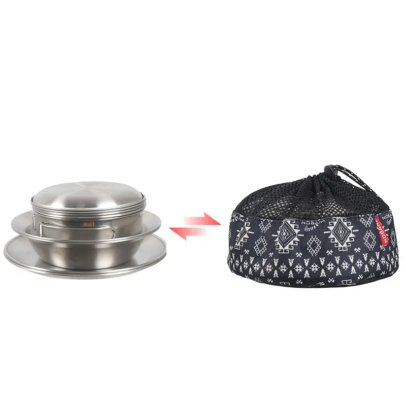 Conjunto de Utensílios Portáte - Camping Cooking Dining Set avaliação e preço