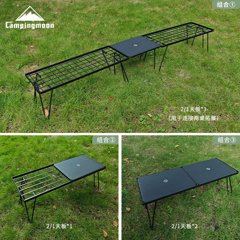 CAMPINGMOON T-229-9BK-2P mesa  - Camping Cooking Table avaliação e preço