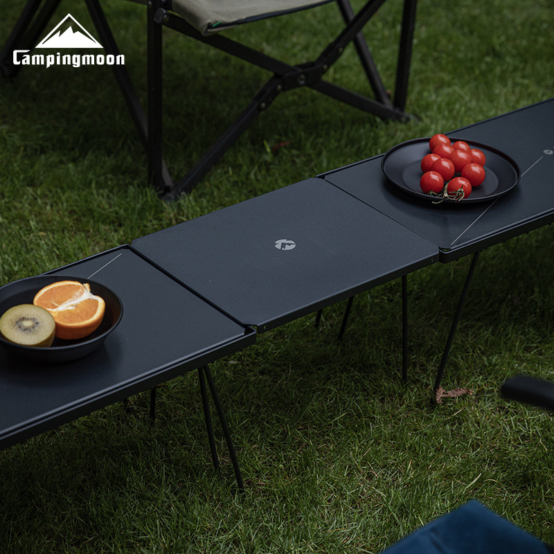 CAMPINGMOON T-229-9BK-2P mesa  - Camping Cooking Table avaliação e preço